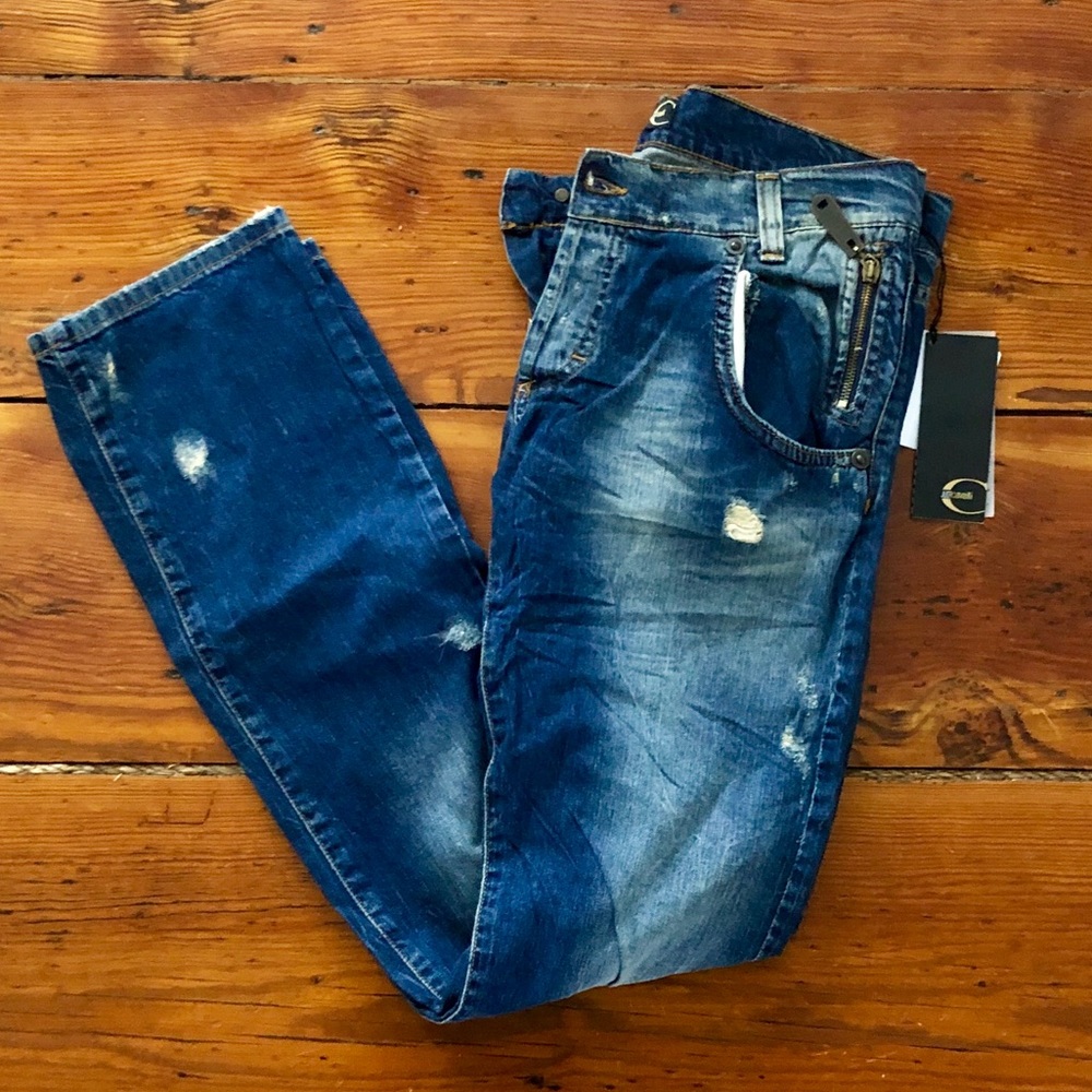Just Cavalli men’s slim fit jeans.